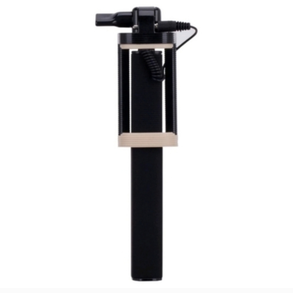 MOMAX Mini Mini Cable Selfie Stick Black New